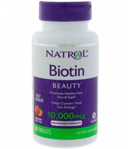 Витамины и минералы Natrol Biotin 5000 мкг...