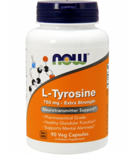 Аминокислоты NOW L-Tyrosine 750 мг