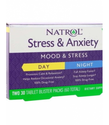 Витамино-минеральные комплексы Natrol Stress & Anxiety Day...
