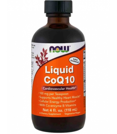 Здоровье и долголетие NOW Liquid CoQ10