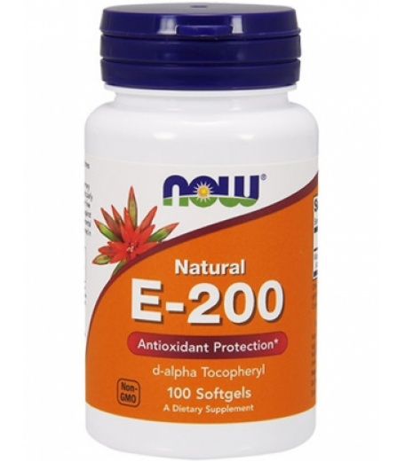 Витамины и минералы NOW Vitamin E-200 Da