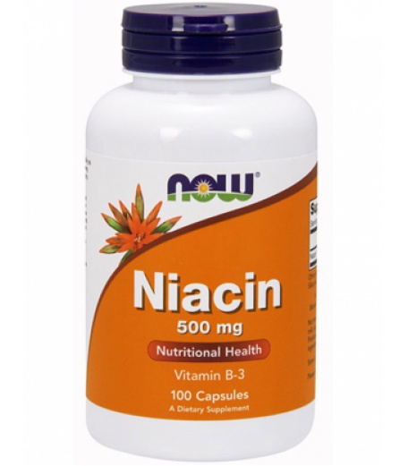 Витамины и минералы NOW Niacin 500 mg