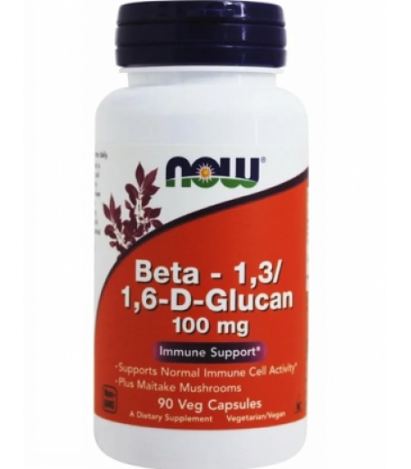 Здоровье и долголетие NOW Beta-1.3/1.6-D-Glucan (Капсулы (...