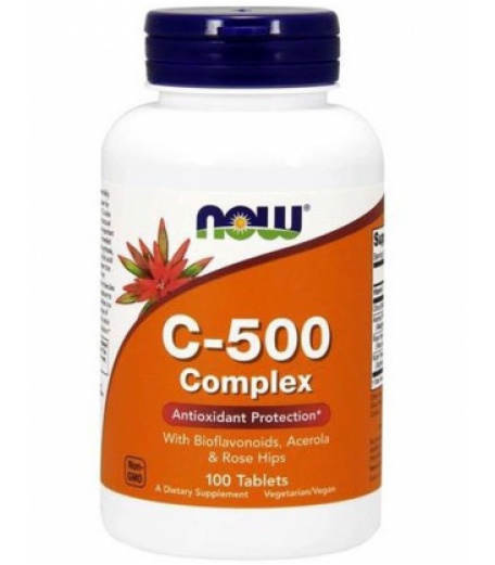Витамины и минералы NOW Vitamin C-500 Complex