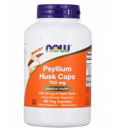Здоровье и долголетие NOW Psylium Husk Caps...