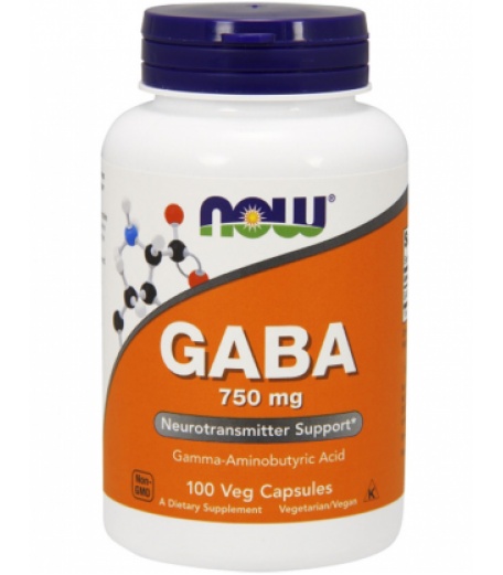 Здоровье и долголетие NOW GABA 750 mg
