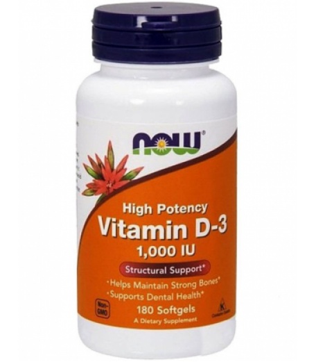Витамины и минералы NOW Vitamin D-3 1000...
