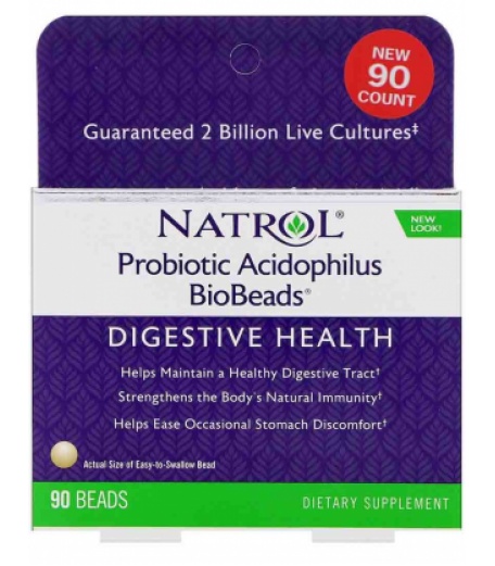 Здоровье и долголетие Natrol Probiotic Acidophilus BioBeads™...