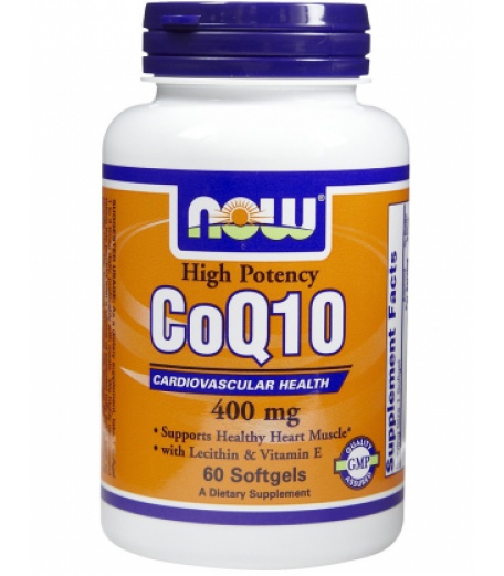 Здоровье и долголетие NOW CoQ10 400 mg